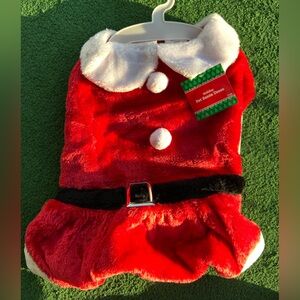 NWT holiday Santa dress for your pet size large. 1/2 price with sale of 2 items